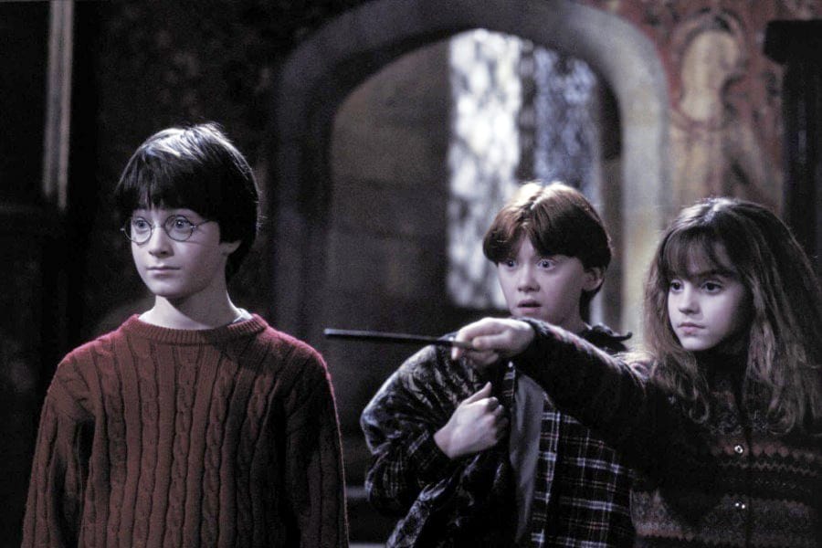 A scene from Harry Potter